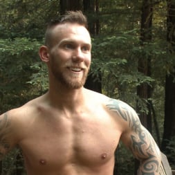 Damien Michaels in 'Kink Men' Ripped stud with a big cock carjacked and edged in the wilderness (Thumbnail 16)