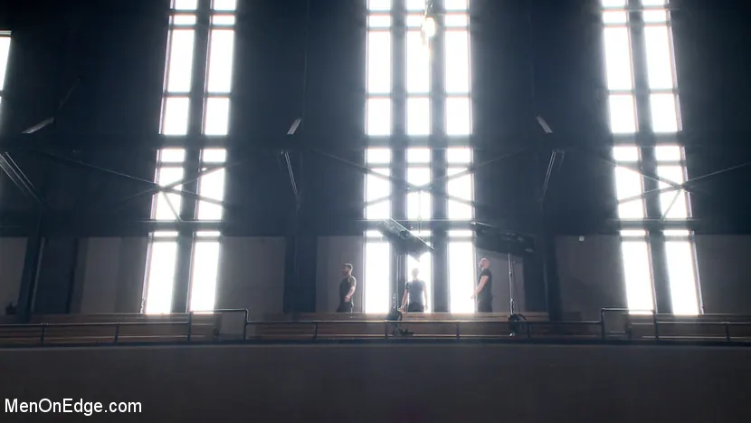 Kink Men 'First timer with a giant cock gets suspended and edged above the drill court' starring Dean Brody (Photo 2)