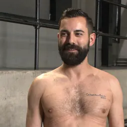 Dean Brody in 'Kink Men' First timer with a giant cock gets suspended and edged above the drill court (Thumbnail 18)