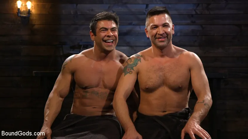 Kink Men 'Bodybuilder Draven Navarro Takes Pain, Extreme CBT, and Gets Fucked' starring Dominic Pacifico (Photo 22)