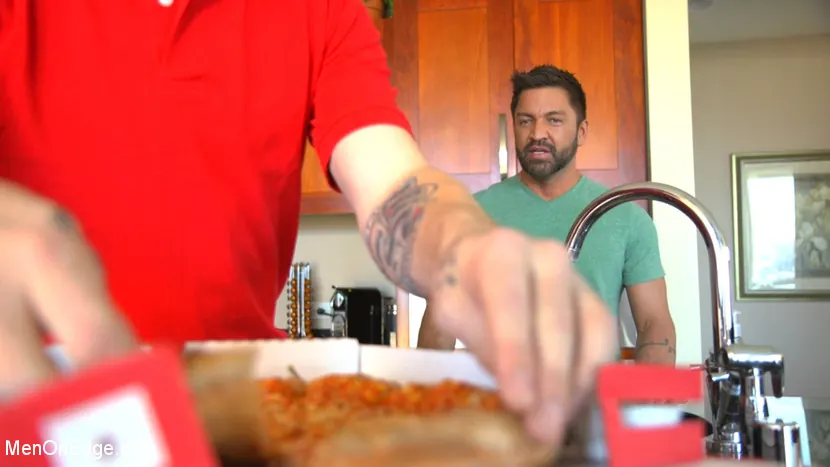 Kink Men 'Delivery Gone Wrong - Uncut Stud Gets Edged By the Pizza Delivery Guy' starring Dominic Pacifico (Photo 2)