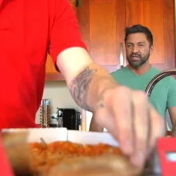 Dominic Pacifico in 'Kink Men' Delivery Gone Wrong - Uncut Stud Gets Edged By the Pizza Delivery Guy (Thumbnail 2)