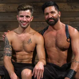 Dominic Pacifico in 'Kink Men' Submissive Stud Casey Everett gets Tied Up and Machine Fucked by a God (Thumbnail 14)