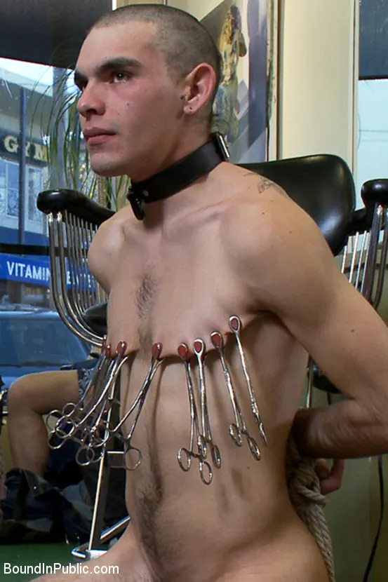 Kink Men 'Shaved and fucked in a busy barbershop' starring Dylan Deap (Photo 12)