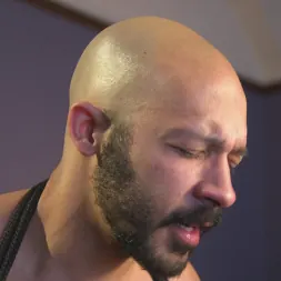 Dylan Strokes in 'Kink Men' 9 in cock edged in mid-air and has the cum drained from his aching balls (Thumbnail 11)