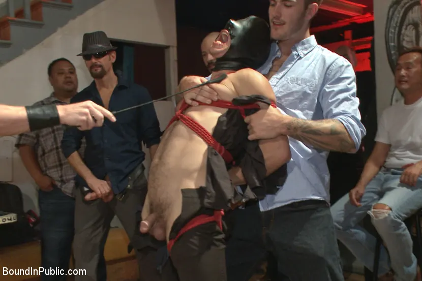 Kink Men 'Bar Slut Gang Fucked and Covered in the Crowd's Cum' starring Dylan Strokes (Photo 18)