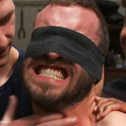 Dylan Strokes in 'Kink Men' Muscled mechanic, bound, fucked from both ends, and doused with cum (Thumbnail 16)