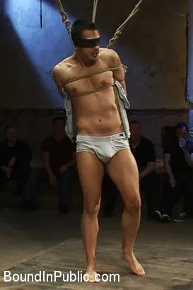 Kink Men 'Blindfolded stud sucks strangers cocks at a party.' starring Emanuel (Photo 12)