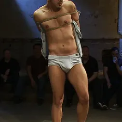 Emanuel in 'Kink Men' Blindfolded stud sucks strangers cocks at a party. (Thumbnail 12)