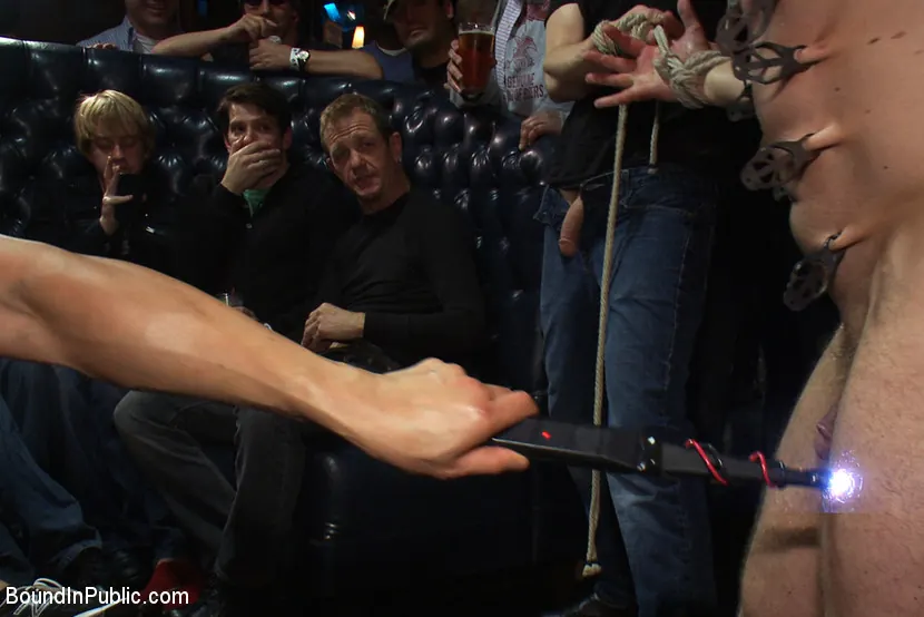 Kink Men 'Gang fucked on the pool table in public' starring Ethan Hudson (Photo 22)