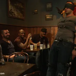 Fabio Stallone in 'Kink Men' Italian bodybuilder is used and humiliated at a public bar. (Thumbnail 1)