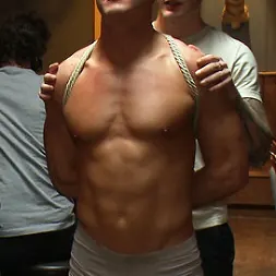 Gavin Waters in 'Kink Men' Blond Muscle Stud Blindfolded, flogged, humiliated and fucked in (Thumbnail 11)