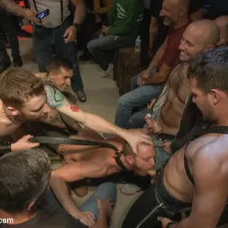 Hayden Richards in 'Kink Men' Southern stud gets fucked and showered with cum in front of 100 men! (Thumbnail 6)