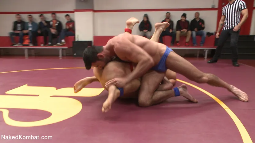 Kink Men 'Muscle on Muscle: Live Tag Team Oil Match Between 4 Ripped Hunks!' starring Hugh Hunter (Photo 8)