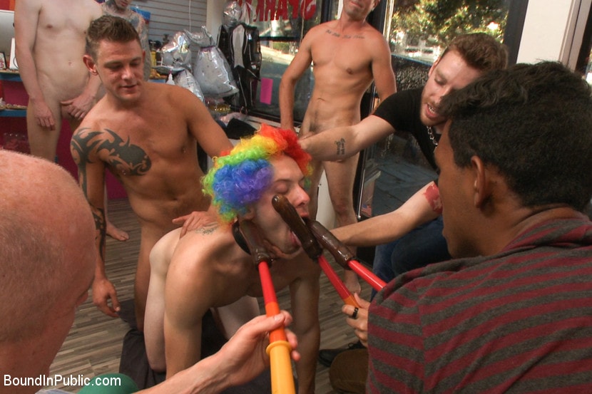 Kink Men 'Greedy whore gang banged by horny dudes at a local balloon shop' starring Jace Chambers (Photo 3)