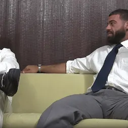 Jackson Davis in 'Kink Men' New Boss Ricky's Feet Worshiped (Thumbnail 1)