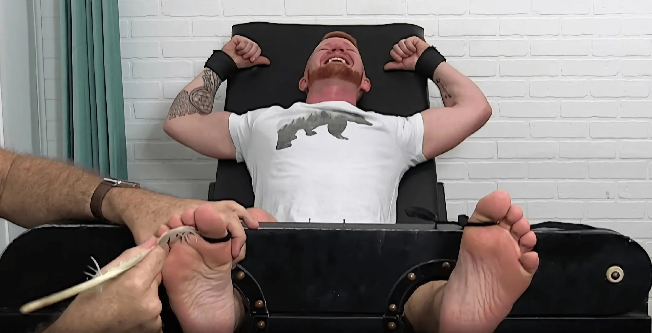 Kink Men 'Ultra-Ticklish Muscle Ginger Jackson' starring Jackson Davis (Photo 3)