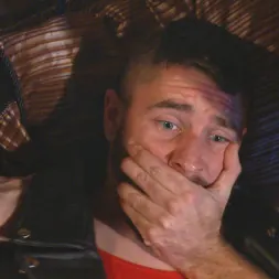 Jackson Fillmore in 'Kink Men' Suspended in a center split, helpless uncut stud blows a huge load! (Thumbnail 7)