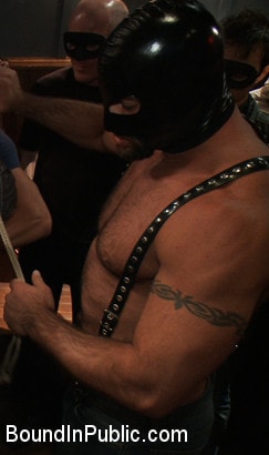 Kink Men 'Captured stud is being used in a bar full of horny masked men' starring Jake Steel (Photo 8)