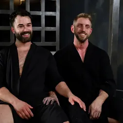 Jaxon Valor in 'Kink Men' Bound On Site: Johnny Ford Goes to Work on New Sub Jaxon Valor's Foundation (Thumbnail 1)