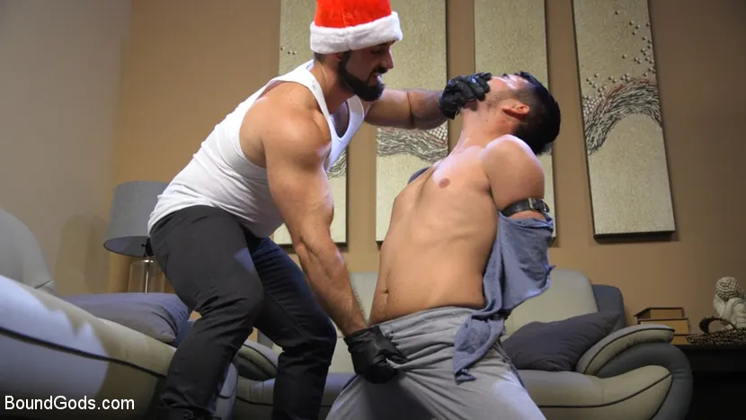 Kink Men 'Santa's Slut: Rough Takedown Sex for First Time Kink Model' starring Jaxton Wheeler (Photo 12)