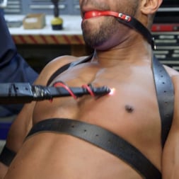 Jay Rising in 'Kink Men' Zapped, Beaten and Fucked! - Lazy Shop Worker Takes His Punishment (Thumbnail 1)