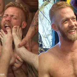 Jessie Colter in 'Kink Men' Muscled stud worships feet and takes cock after cock in bondage (Thumbnail 6)