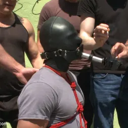 Jessie Colter in 'Kink Men' Muscled whore gets publicly fucked and doused with cum (Thumbnail 5)