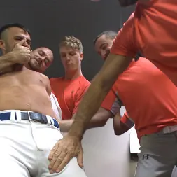 Jessie Colter in 'Kink Men' Pitcher becomes catcher - Bound stud takes a baseball bat up his ass! (Thumbnail 9)