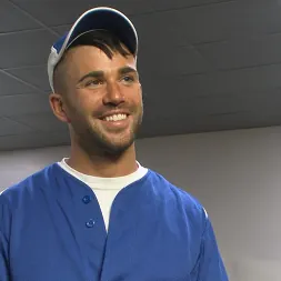 Jessie Colter in 'Kink Men' Pitcher becomes catcher - Bound stud takes a baseball bat up his ass! (Thumbnail 10)