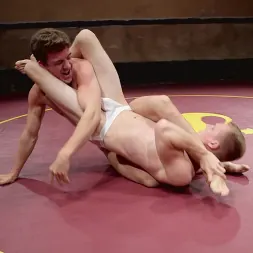 JJ Knight in 'Kink Men' Southern Boys with Giant Cocks Wrasslin' in Oil: JJ Knight vs Zane Anders (Thumbnail 2)
