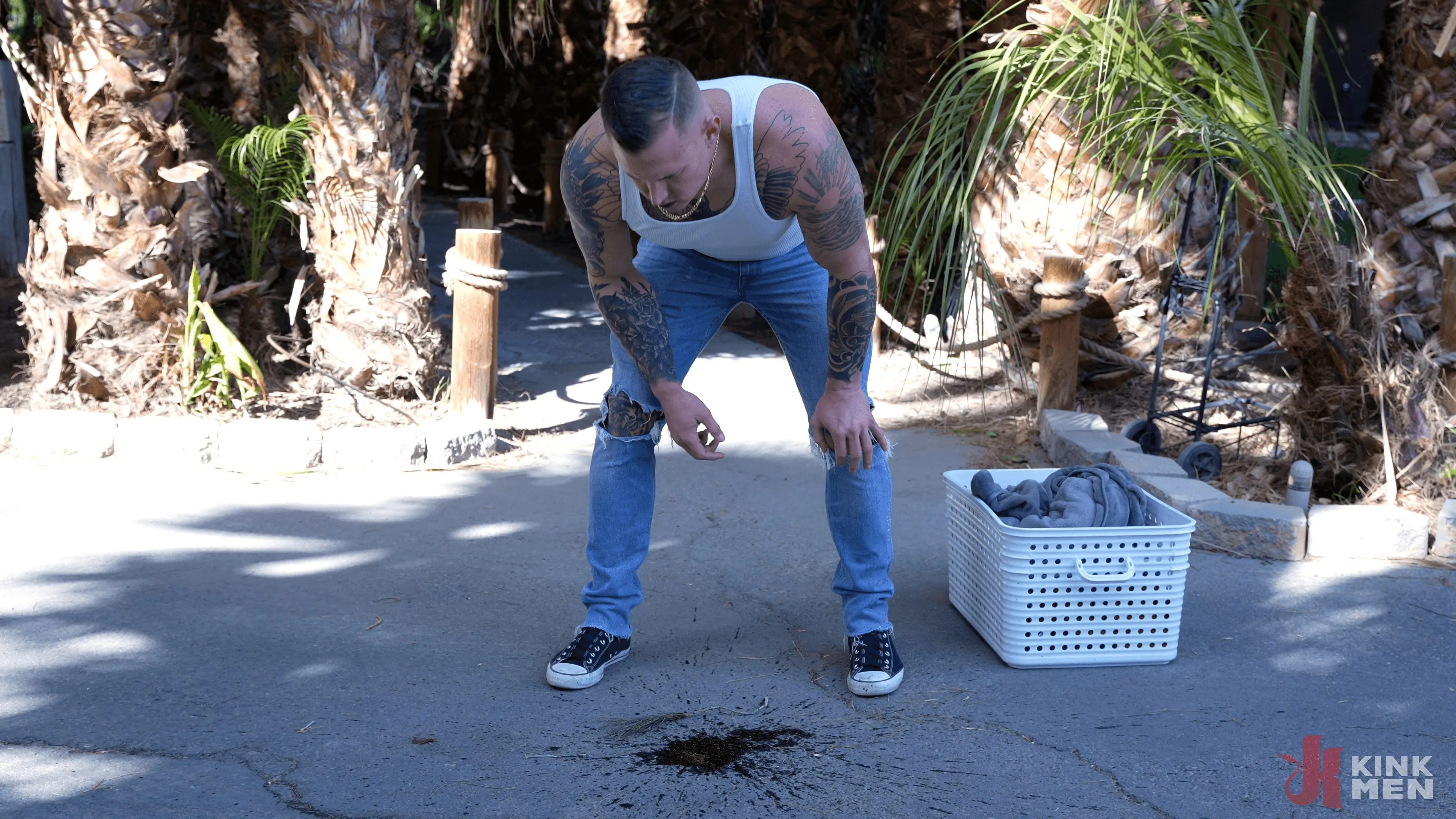 Kink Men 'Be Careful What You Read: Johnny Ford Fucks the Demon Out of Brock Kniles' starring Johnny Ford (Photo 8)