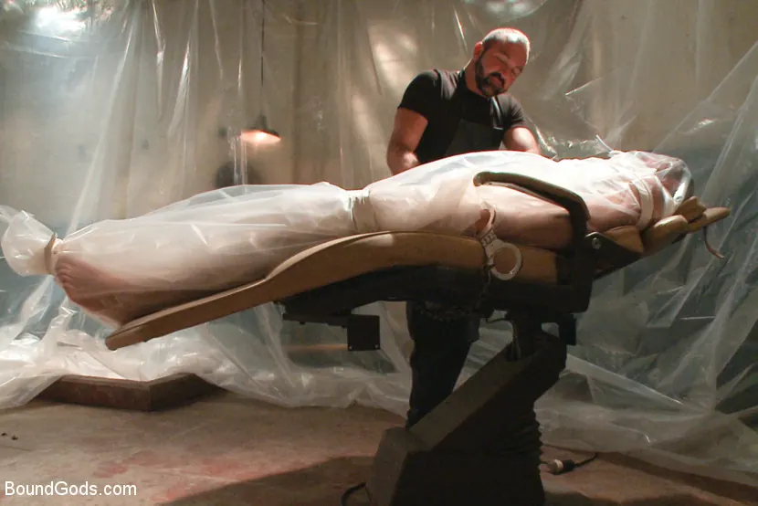 Kink Men 'A brand new stud, bondage, enema and double fisting virgin.' starring Josh West (Photo 1)