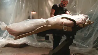 Josh West in 'A brand new stud, bondage, enema and double fisting virgin.'