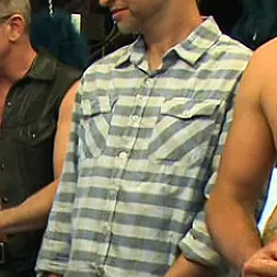 Josh West in 'Kink Men' A mob of men punish a thief with a giant cock (Thumbnail 18)