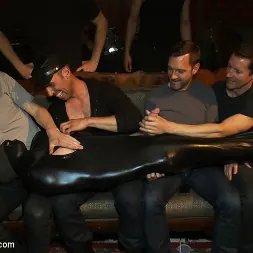 Josh West in 'Kink Men' Big cock slave is publicly humiliated and caught in the cum fest. (Thumbnail 2)