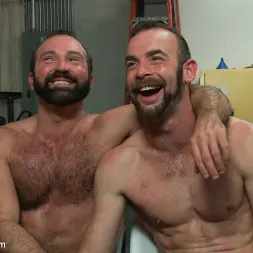 Josh West in 'Kink Men' Motor oil bondage fuck in the metal shop (Thumbnail 9)