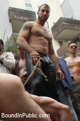 Kink Men 'Muscle slave is stripped naked, used and humiliated while hordes of people take photos.' starring Josh West (Photo 17)