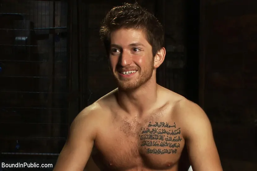 Kink Men 'Straight gym trainer begs for mercy as he gets cocks up the ass for the very first time.' starring Josh West (Photo 21)