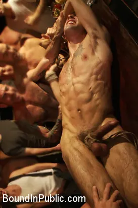 Kink Men 'Use the stud's uncut cock as a shot glass at a public bar!' starring Josh West (Photo 17)