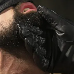 Kaden Alexander in 'Kink Men' Hairy tape-slave worships Master Kaden's uncut cock (Thumbnail 10)