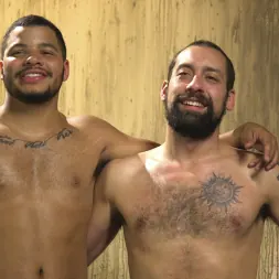 Kaden Alexander in 'Kink Men' Hairy tape-slave worships Master Kaden's uncut cock (Thumbnail 15)