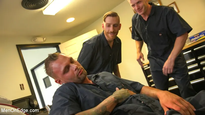 Kink Men 'Motorcycle Mechanic Stud Gets His Road Hard Hog Ridden to the Edge' starring Kai Donec (Photo 1)