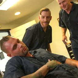 Kai Donec in 'Kink Men' Motorcycle Mechanic Stud Gets His Road Hard Hog Ridden to the Edge (Thumbnail 1)