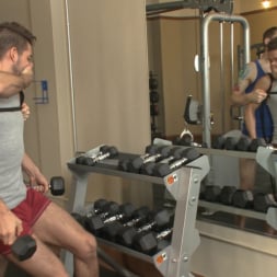 Kyle Kash in 'Kink Men' Begging to cum while tied up at the gym (Thumbnail 2)