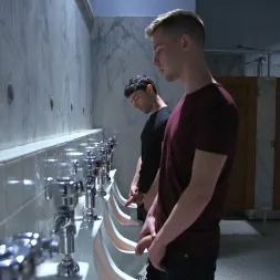 Kyler Ash in 'Kink Men' Hot Stud Trapped at the Glory Hole (Thumbnail 2)