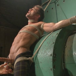 Lance Hart in 'Kink Men' Taken from His Girlfriend and Edged in a Dark Factory (Thumbnail 4)