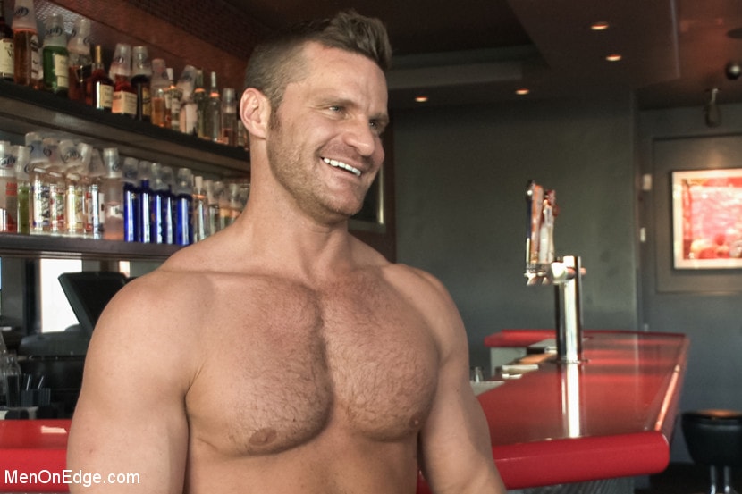 Kink Men 'Muscled Bartender Gets Taken Down, Bound and Edged' starring Landon Conrad (Photo 15)