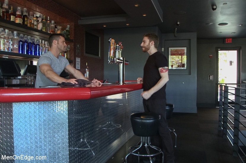 Kink Men 'Muscled Bartender Gets Taken Down, Bound and Edged' starring Landon Conrad (Photo 18)