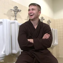 Leo Sweetwood in 'Kink Men' Bathroom whore stuffed full of cock and covered in cum (Thumbnail 7)